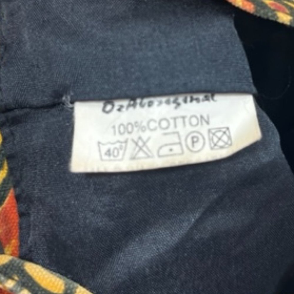 Batik Canvas Backpack Drawstring Shoulder Bag 9x9… - image 8